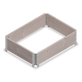 Lavakaulus 80 x 60 x 20 cm harmaa