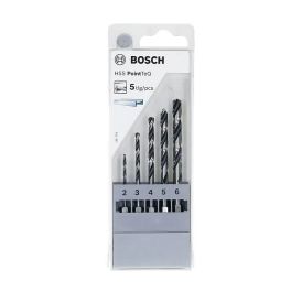 Metalliporanteräsarja Bosch HSS Pointteq Hex 5-os.