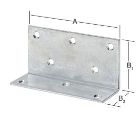 Kulmarauta leveä 75 x 40 x 25 mm sinkitty