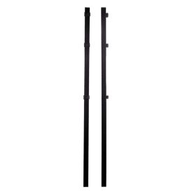 Tolppa paneeliaidalle musta 40 x 40 x 1500 mm