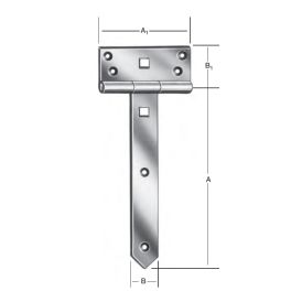 T-sarana 500 x 38 x 3,75 mm