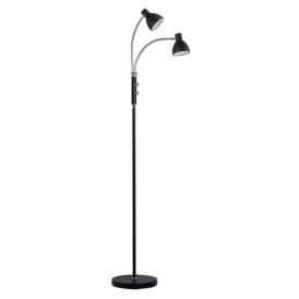 Lattiavalaisin Hudson Halo Design 2-os musta 120 cm