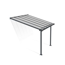Terassikatos Canopia Olympia harmaa/kirkas 3 x 3 m