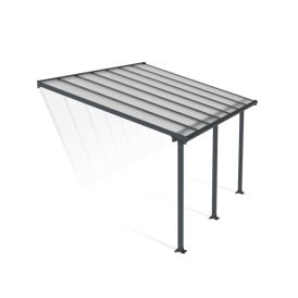 Terassikatos Canopia Olympia harmaa/kirkas 3 x 4,2 m
