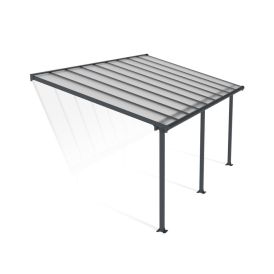 Terassikatos Canopia Olympia harmaa/kirkas 3 x 5,5 m