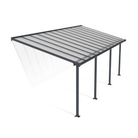Terassikatos Canopia Olympia harmaa/kirkas 3 x 7,5 m