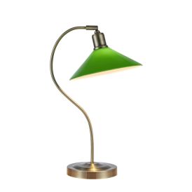 Pöytävalaisin Vela messinki/vihreä 50 cm