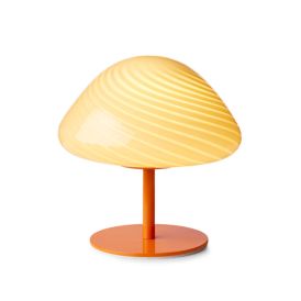 Pöytävalaisin Halo Design Mini Mush opaali Oranssi