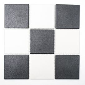 Liukuestelaatta 9,7 x 9,7 cm Mustavalkoinen
