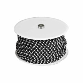 Kangaspäällysteinen kaapeli Halo Design musta/valkoinen 25 m x 0,75 mm (per metri)