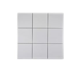 Mosaiikkilaatta Fliesen Quadrat Uni valkoinen 29,8 x 29,8 cm