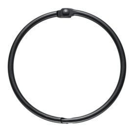 Suihkuverhorengas Diaqua Fares musta Ø 55 mm 12 kpl/pkt