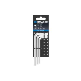 Kuusiokoloavainsarja Matador 4–6 mm 3-os