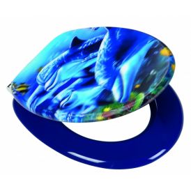WC-istuinkansi Poseidon Sea Life 3D-efektillä