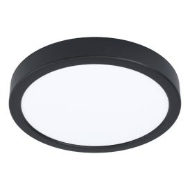 LED-kattovalaisin Eglo Fueva 6-Z musta Ø 21,1 cm
