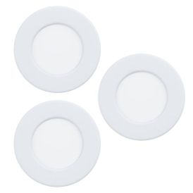 LED-uppospotti Eglo Fueva 6-Z 3-os valkoinen Ø 8,8 cm