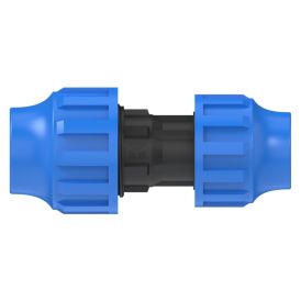 Muoviputkiliitin musta 32 x 25 mm
