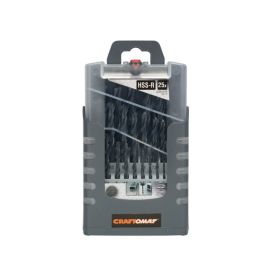 Metalliporanteräsarja Craftomat HSS-R 25-osainen 1-13 mm
