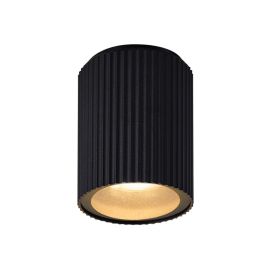Kattovalaisin Nordlux Kyklop Ripple musta GU10 Ø 8,6 x 10,5 cm IP54