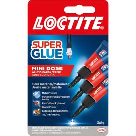 Pikaliima Loctite Super Glue Mini Dose 3 x 1 g