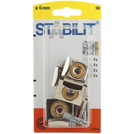 Peilikiinnike Stabilit 6 x 40 mm 4 kpl/pkt