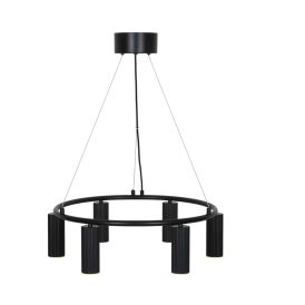 Riippuvalaisin Nordlux Vico 6-os musta Ø 53 cm