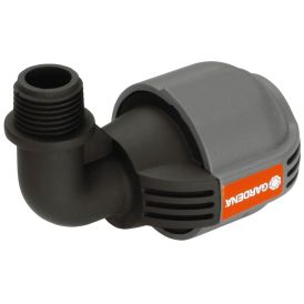 L-liitin Gardena sadetinjärjestelmään ulkokierre 25 mm x 1/2"