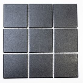 Liukuestelaatta 9,7 x 9,7 cm Musta