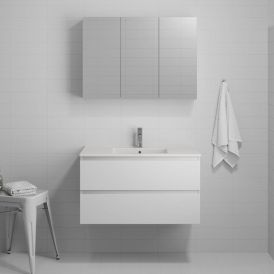 Allaskaappi Riva Camden 90 cm valkoinen