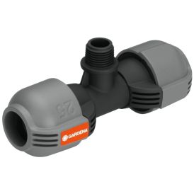 T-liitin Gardena sadetinjärjestelmään ulkokierre 25 mm x 1/2"