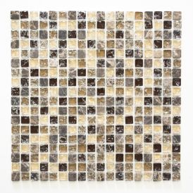 Mosaiikki Square Mix Ruskea