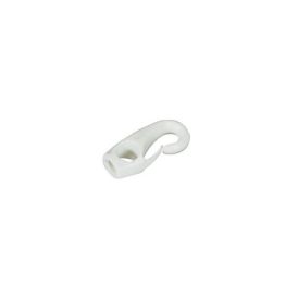Lukittuva nylonkoukku valkoinen 5-6 mm