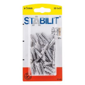 Välitulppa Stabilit 5 x 25 mm 50 kpl/pkt