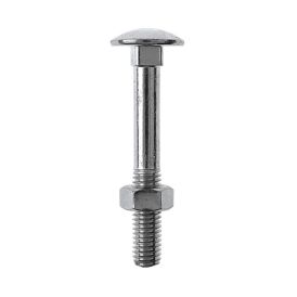 Lukkoruuvi mutterilla Profi Depot DIN 603 sinkitty M6 x 100 mm 100 kpl