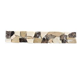 Luonnonkivimosaiikki Fliesen Ciot Mix ruskea/beige 30 x 5 cm
