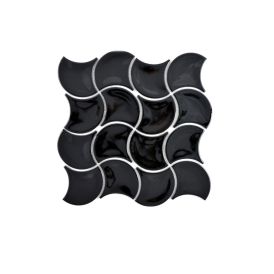 Mosaiikki Wave Musta