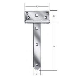 T-sarana 250 x 33 mm musta