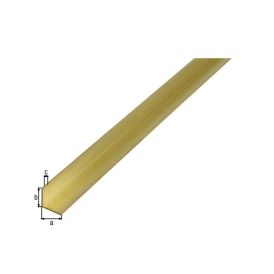 Kulmaprofiili Tasasivuinen Messinki 10 x 10 x 1000 mm