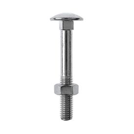 Lukkoruuvi mutterilla Profi Depot DIN603 sinkitty 10,0 x 60 mm 50 kpl