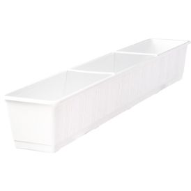 Parvekelaatikko Standard 100 cm valkoinen