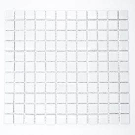Mosaiikki Quadrat Uni B 140 Valkoinen 32,6 x 30 cm