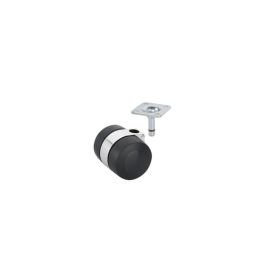 Kaksoispyörä Stabilit Desing musta 45 mm max. 55 kg